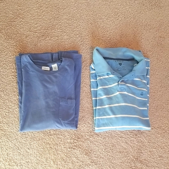 2 for $16 IZOD Bundle, Blue Tee, Blue Polo, Size XL - Picture 1 of 8